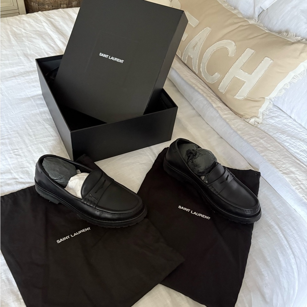 Men's Saint Laurent Classic Black Loafers
